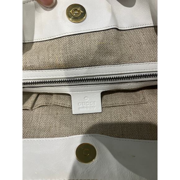 Gucci 1970 Medium Shoulder Bag Ivory Leather w/ Gold Hardware Tom Ford Runway - Picture 8 of 10